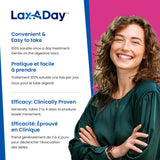 LAX-A-Day Powder Laxative - No Taste, No Grit, No Sugar - Clinically Proven Relief of Occasional Constipation (60 Doses, 1020g)