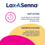 Lax-A-DAY Lax-A-Senna Sennosides Stimulant Laxative | Naturally Sourced Medicinal Ingredients, Fast-Acting, Overnight Relief of Occasionnal Constipation | 110 Tablets