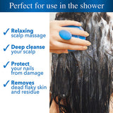 Nizoral Hair Shampoo Brush with Soft Silicone Scalp Massager Brush Head, For all Hair Types, Deep Cleanses Scalp and Removes Dead Flaky Skin and Residue