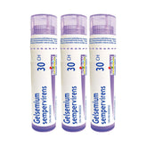 Boiron Gelsemium sempervirens 30ch.Homeopathic medicine 3 tubes (4g each tube)