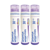 Boiron Gelsemium sempervirens 30ch.Homeopathic medicine 3 tubes (4g each tube)