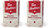 Tim Hortons Apple Cinnamon Tea Bags, Herbal Tea, Decaffeinated, 20 Count (Pack of 2)