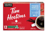 Tim Hortons French Vanilla Flavoured Coffee, RSingle Serve Keurig K-Cup Pods, Medium Roast, 12 Count