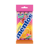 Mentos Chewy Mints, Fruit - Pack of 4 Rolls (56 Pieces), 37g per roll