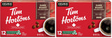 Tim Hortons Premium Dark Coffee, Recyclable Single Serve Keurig K-Cup Pods, Dark Roast, 12 Count (Pack of 2)