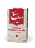 Tim Hortons Apple Cinnamon Tea Bags, Herbal Tea, Decaffeinated, 20 Count (Pack of 2)