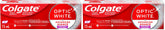 Colgate Optic White Advanced Teeth Whitening Toothpaste, Stain Prevention, 133 ml (Pack of 2)