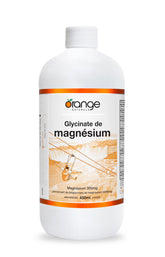 Orange Naturals - Magnesium Glycinate Liquid, 450ml 30-Servings Natural Citrus Flavour - Helps to Maintain Bones and Teeth and Proper Muscle Function - Promotes Relaxation & Calmness - Vegan & Non-GMO