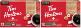 Tim Hortons Hazelnut Flavoured Coffee, Single Serve Keurig K-Cup Pods, Medium Roast, 12 Count (Pack of 2)