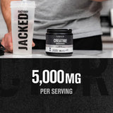 Jacked Factory Creatine Monohydrate Powder 150g - Canadian-Owned Informed Choice Certified Supplement for Increased Muscle Mass*, Improved Strength, Power, & Performance** - 30 Servings, Unflavored