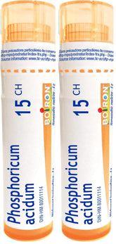 Boiron Phosphoricum acidum 15ch,Homeopathic medicine. Each tube contains 4 g (approximately 80 pellets) (Pack of 2)