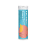 Organika Instant-C Effervescent- Peach Mango, 1000mg Vitamin C, Immune Support Tablets, 1 Tube x 10 Tablets