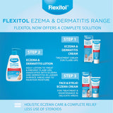 Flexitol Eczema & Dermatitis Cream - Over the Counter Treatment for Eczema, Dermatitis, and Dry Skin, Soothing Moisturiser for Face & Body, Best Cream for Eczema Relief (56g)