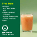 Organika Canadian-Made Protein Hydrator- Peach Mango Flavour- Clear Whey Protein Isolate with Collagen, Electrolytes, and Probiotics. Easy to Digest, 20g Protein Per Serving- 650g