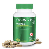 Organika Canadian-Made NMN + PQQ- Anti-Aging Support Supplement, Cellular Revitalization, Energy Metabolism, Cognitive Function- 60vcaps