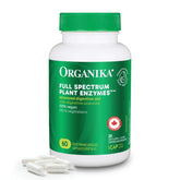 Organika Full Spectrum Plant Enzymes- Helps Break Down Carbs, Fat, Protein, Dairy- 60 vcaps