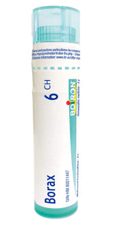 Boiron Borax 6ch,Homeopathic medicine. Each tube contains 4 g (approximately 80 pellets)