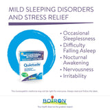 Boiron Quietude 90 tablets, Great for sleep and minor sleeping disorders (restlessness, difficulty falling asleep, nocturnal awakening, occasional sleeplessness) and nervousness (hypersensitivity, irritability). Homeopathic Medicine.