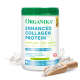 Organika Enhanced Collagen Powder (Type 1 & 3) – 10g Per Serving for Hair, Skin, Nails & Joints – Canadian-Made, Grass-Fed, Non-GMO, 750g