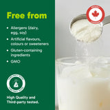 Organika Organic Plant Protein Powder Unflavoured with Prebiotics & Probiotics – 21g Protein,4g Fibre,5 Billion CFU – Supports Digestion,Energy – Low Sugar,Non-GMO– 694g