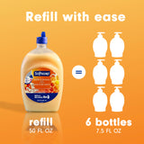 Softsoap Antibacterial Liquid Hand Soap Refill - Milk and Golden Honey 1.47 Liters - Moisturizing Hand Wash, Savon a Main, Dermatologically Tested, for Soft Smooth Skin (Packaging may vary)
