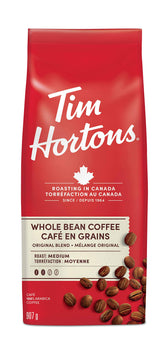 Tim Hortons Whole Bean Bag, Original Blend, 907 Grams