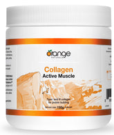 Orange Naturals - Collagen Active Muscle, 150g Powder - Bioactive Collagen Peptides Powder - Hydrolyzed Collagen Protein Powder - Collagen Supplement Powder -Hydrolyzed Collagen Powder-Collagen Powder