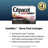 Cepacol Instamax Berry Frost, Sore Throat lozenges, 24 Count (Pack of 1)