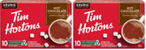 Tim Hortons Original Hot Chocolate, Single Serve Keurig K-Cup Pods, 10 Count (Pack of 2)