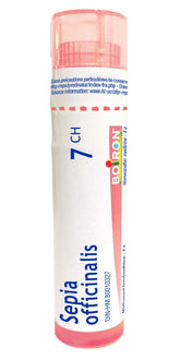 Boiron Sepia officinalis 7ch,Homeopathic medicine. Each tube contains 4 g (approximately 80 pellets)