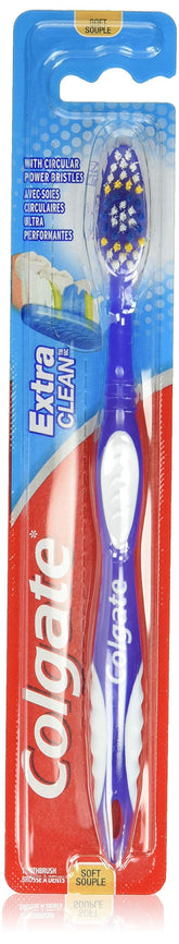 Colgate Extra Clean Toothbrush, Soft, 1 Count, White