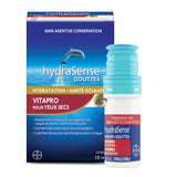 hydraSense VitaPro Eye Drops, For Dry Eyes, Preservative Free, Hydration + Eye Health Support, 10ml