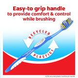 Colgate Extra Clean Manual Toothbrush - Soft Bristle Tooth Brush for Adults with Circular Power Bristles for Stain Removal and Tongue Cleaner - Comfortable Grip Handle, Variety Pack - 6 Count