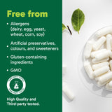 Organika Magnesium + Melatonin + GABA – Natural Sleep & Relaxation Support– Helps Calm the Mind, Ease Muscle Tension & Promote Restful Sleep–125mg Magnesium, 2.5mg Melatonin, 100mg GABA – 120 Capsules