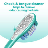 Colgate 360 Adult Toothbrush, Medium (Pack of 4), Experience Deep Clean, 4-in-1 Bacteria Removal, Multiheight Floss-Tip Bristle Design Cleans Between Teeth
