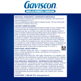 Gaviscon Regular Strength Liquid Soothing Icy Mint, Long-lasting Acid Reflux and Heartburn Relief, 600 ml