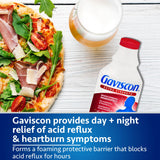 Gaviscon Liquid Extra Strength Antacid - 340 ml - Antacid Liquid for Day and Night Heartburn Relief, Acid Reflux and GERD Relief, Icy Mint- Free of Aluminum, Lactose and Gluten