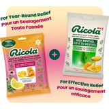Ricola Honey Lemon Echinacea Cough Drops with Menthol - Minor Cough and Sore Throat Relief - 45 Count – Herbal Throat Lozenges