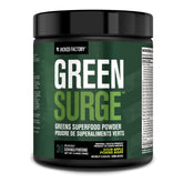 Jacked Factory Greensurge Green Superfood Powder - Greens Drink w/Spirulina, Wheat & Barley Grass, Organic Greens - Green Tea Extract, Probiotics & Digestive Enzymes - 30 Servings, Sour Apple