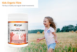Orange Naturals - Kids Organic Fibre, 150g Powder 30-Servings - Supports Healthy Gut, Healthy and Regular Bowel Movements and Promotes Overall Health - Tasteless and Mixes Easily - Vegan and Non-GMO
