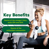 Organika Krill Oil- Sustainable Source from Antarctica, High Absorption of DHA and EPA Omega 3, Brain and Heart Support- 90sftgl