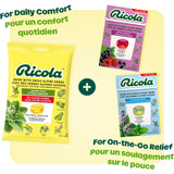 Ricola Sugar Free Lemon Mint Throat Drops, 45 Count, Refreshing Relief From Minor Throat Irritations, Oral Anesthetic