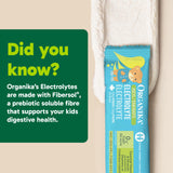Organika Kids Electrolytes Powder Sticks - Sugar-Free Hydration + Immune support with 100% of daily Vitamin C, Minerals and Prebiotic Fibre | Green Apple Flavour - 3.5g x 20 sachets