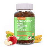 Organika Kids Multivitamin Gummies Apple Banana Flavour- Synergistic Vitamin and Mineral Blend, Supports Proper Nutrition, Immunity, Bone Health, and Overall Development- 90 gummies