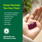 Organika Collagen Gummies with Biotin – 2500 mg Collagen Per Serving for Skin, Hair and Joint Health – Blueberry Bliss Flavour, Easy to Take – 90 Gummies