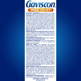 Gaviscon Max Relief Tablets - 100 Count - Chewable Foaming Antacid Tablets for Day and Night Heartburn Relief, Acid Reflux and GERD Relief, Berry Blend - Free of Aluminum, Lactose and Gluten