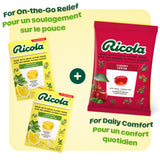 Ricola No Sugar Added Lemon Mint Herbal Cough Drops with Lemon Balm and Low Menthol for Everyday Throat and Voice Care - 180 Count - Throat Lozenges with No Sugar Added