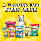 TEMPTATIONS Mix-Ups Adult Cat Treats Tuna, Shrimp & Salmon Flavour, 850g Tub (Pack of 2)