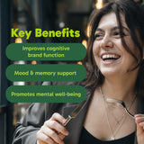 Organika Canadian-Made Lion's Mane - Ultra Strength Organic Mushroom Extract - 2800mg - Nootrophic, Natural Support for Memory, Mood, Neuroprotection and Cognition - 120vcaps, 120 Day Supply