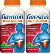 Gaviscon Max Relief Tablets - 50 Count - Chewable Foaming Antacid Tablets for Day and Night Heartburn Relief, Acid Reflux and GERD Relief, Cooling & Refreshing Peppermint - Free of Aluminum & Lactose